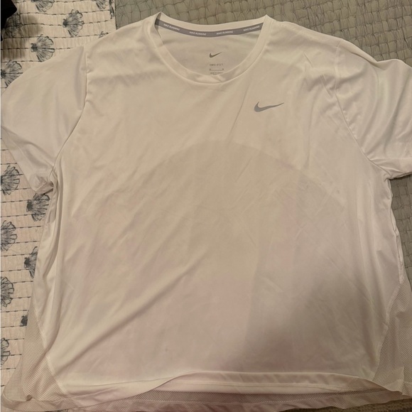 Nike Tops - Nike White Dri-FIT Short Sleeve Tee